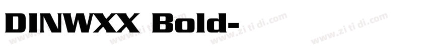 DINWXX Bold字体转换
